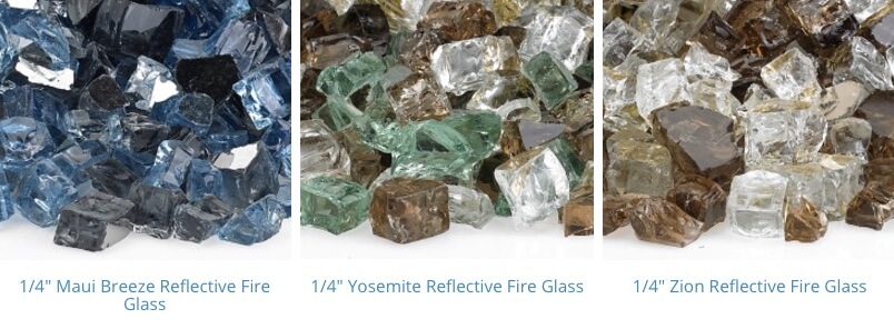 pre mixed fire glass 10-12