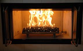 stainless gas fireplace pan