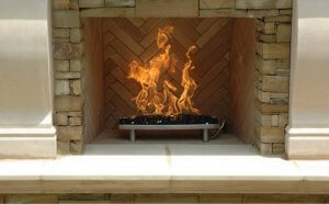 stainless fireplace pan