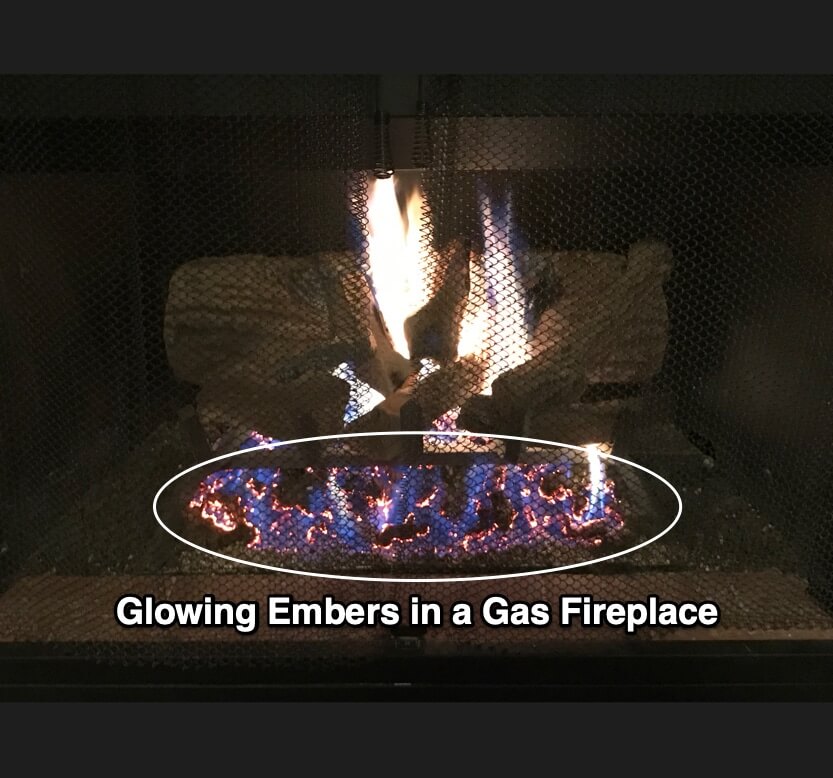 Glowing Ember for gas fireplace