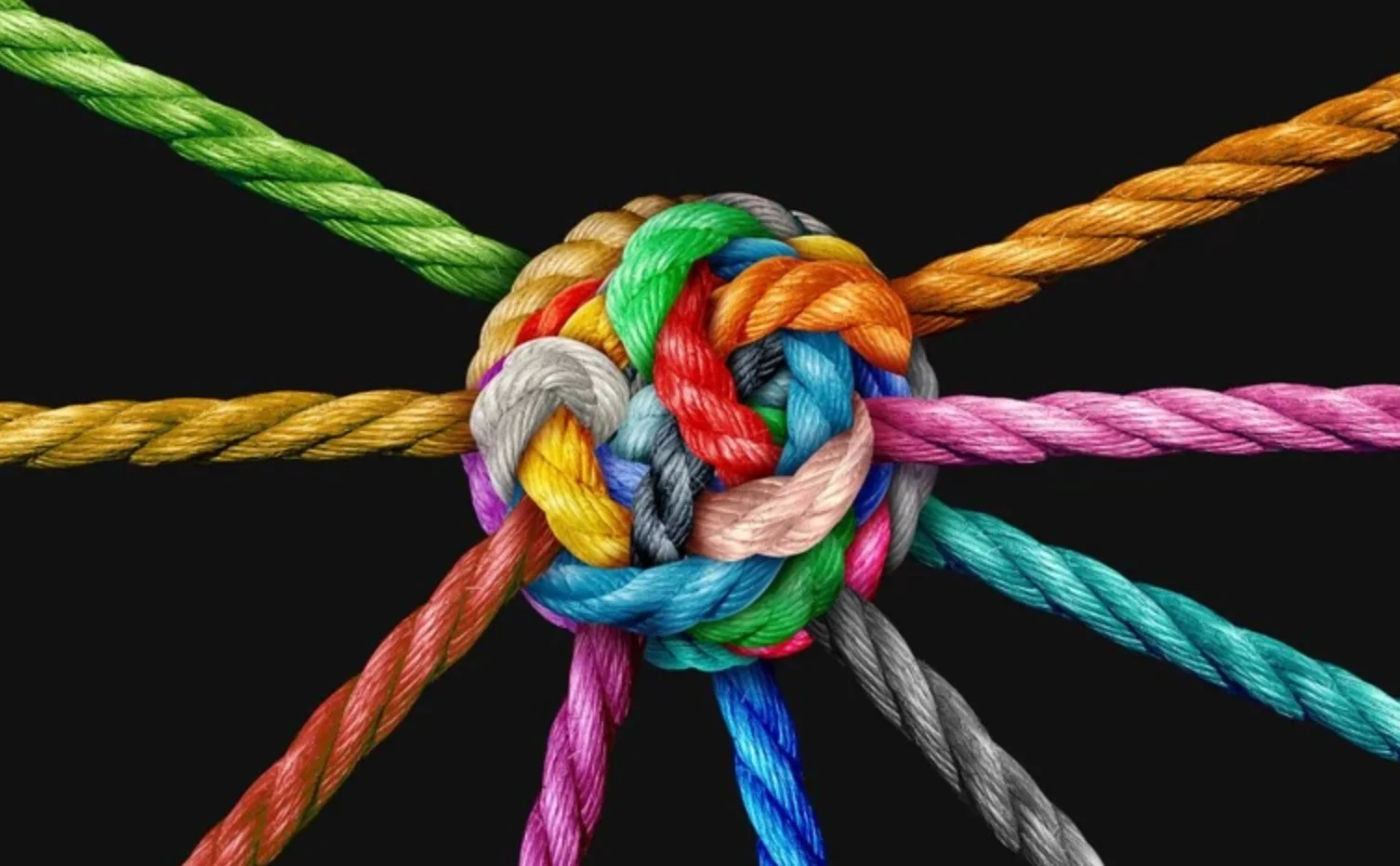 many colored ropes tied together to show a system for ac system aricle