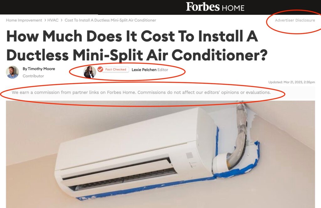 how much does a ductless ac mini split heat pump cost 2023