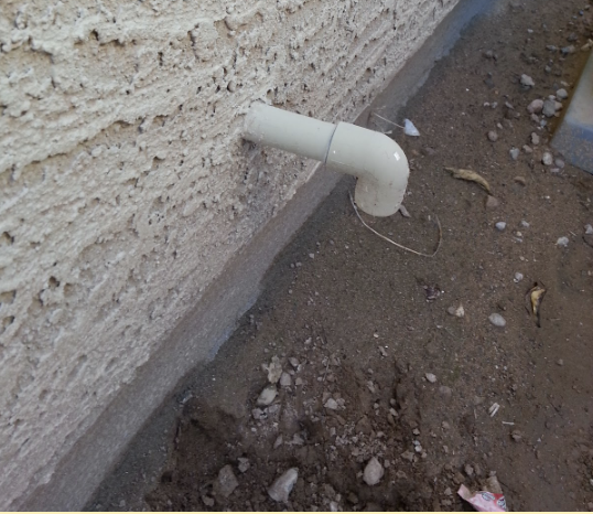 Exterior down pipe Temporary Drain pipe 