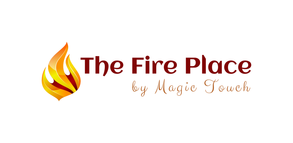 the fire place by magic touch logo