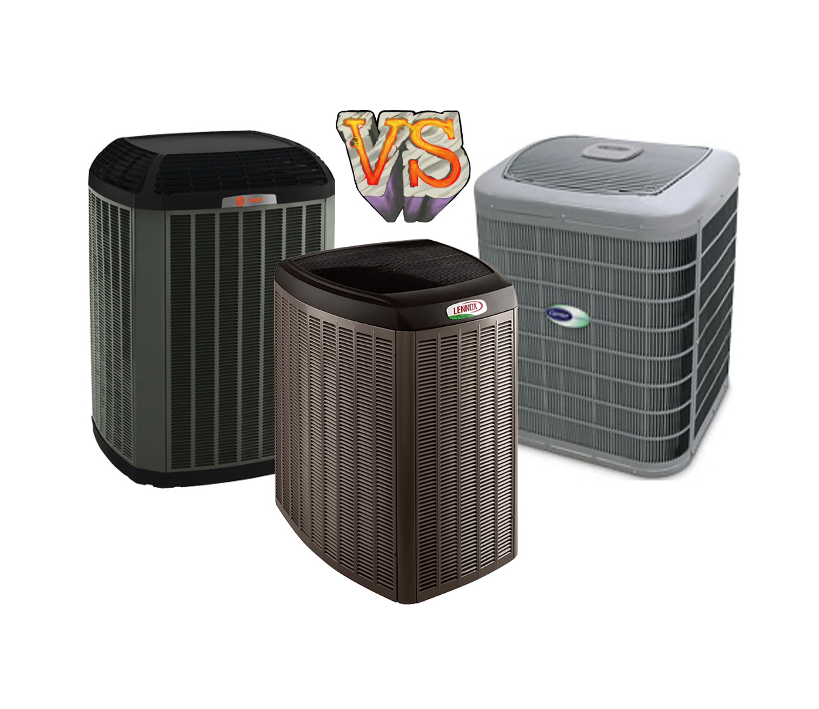 lennox vs trane vs carrier air conditioners
