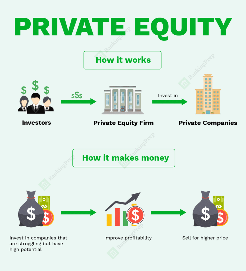 infographic explaining private equity